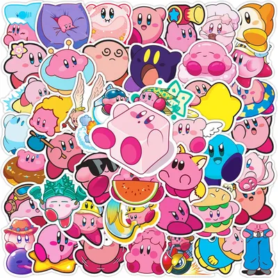 10/30/50PCS Carino Kirby Anime Cartoon Adesivi FAI DA TE Auto Moto Bagagli Da Viaggio Chitarra Frigo
