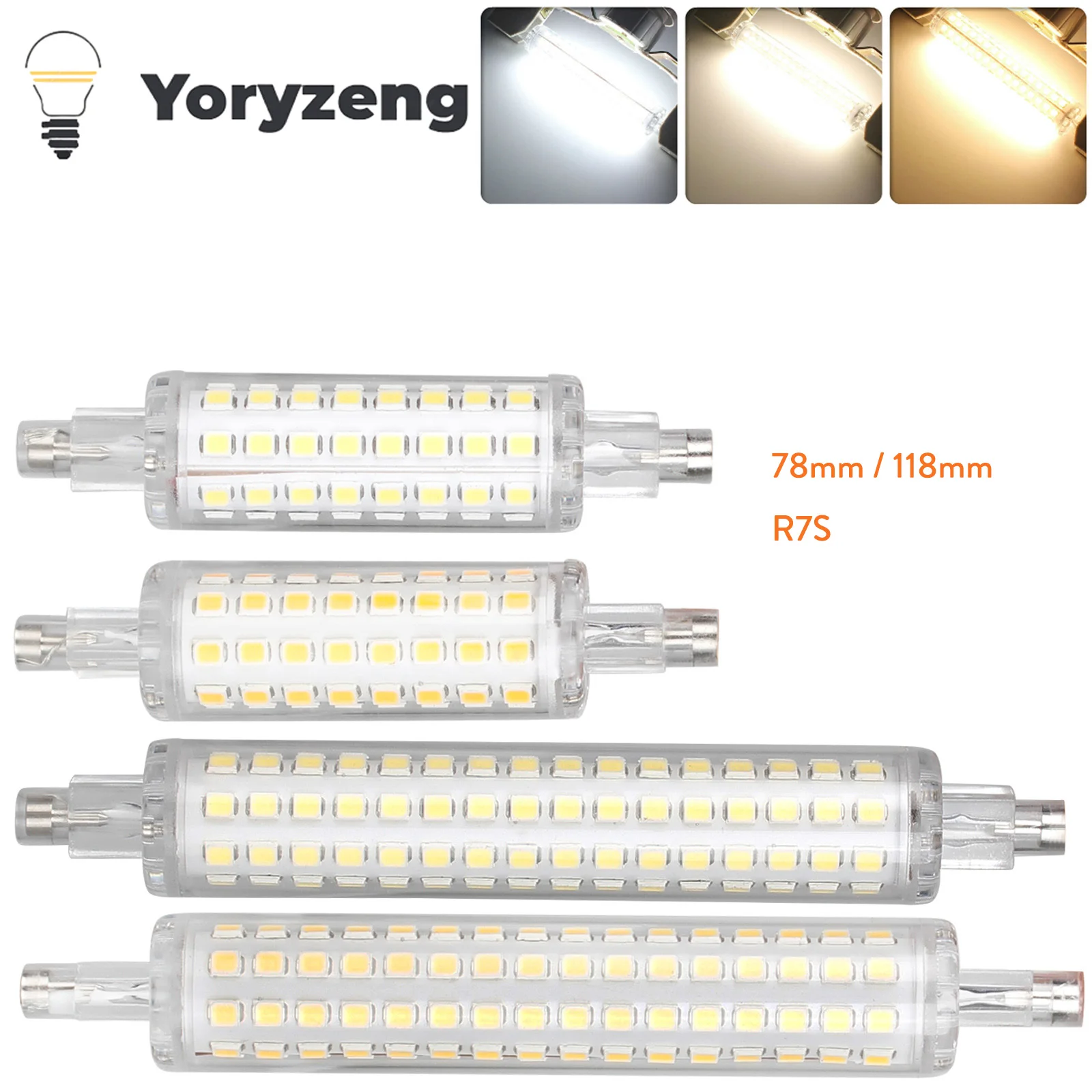 12W 16W R7S 78mm 118mm LED Flutlichtlampe 64LEDs 128LEDs 2835 SMD Ersetzen Sie 60W 120W Halogen 110V 220V Lampe