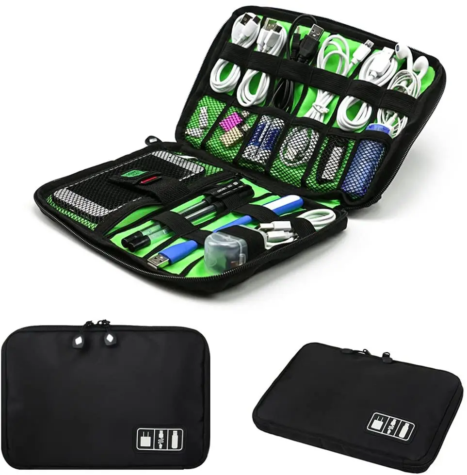 Kabel Organizer Lagerung Taschen System Kit Fall USB Daten Kabel Kopfhörer Draht Stift Power Bank Digitale Gadget Geräte Reisetaschen Image