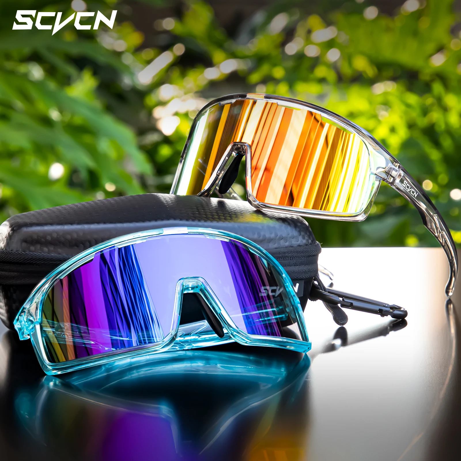 SCVCN hommes lunettes de sport de plein air lunettes de soleil photochromiques vélo cyclisme lunettes femmes conduite vélo lunettes UV400 lunettes de randonnée