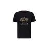 "T-Shirt ALPHA INDUSTRIES ""Alpha Industries Men - T-Shirts Camo PP T"" Gr. M, schwarz (black) Herren Shirts"