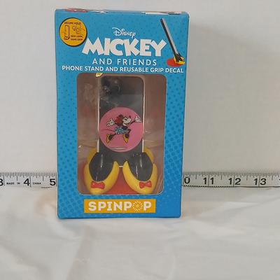 Disney Cell Phones & Accessories | Disney Mickey And Friends Phone Stand And Reusable Grip Decal Spinpop | Color: Yellow | Size: Os