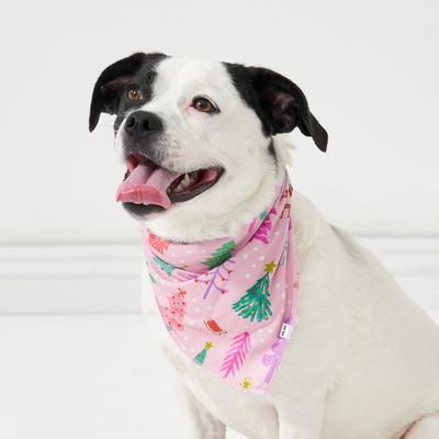 Pink Merry & Bright Pet Bandana - M/L