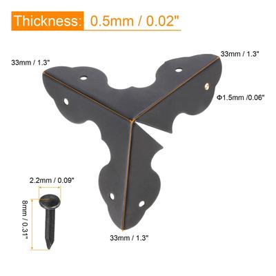 Metal Box Corner Protectors Edge Guard 33x33x33mm