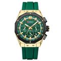 Montre à quartz CURREN pour hommes mode décontractée extérieure lumineuse calendrier étanche décoration montre en gel silicone