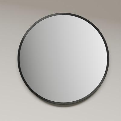 Talos Picasso Spiegel schwarz Ø 25 cm - mit hochwertigem Aluminiumrahmen für stilvolles Ambiente