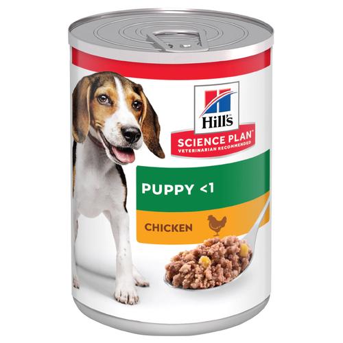 Hill's Science Plan Puppy <1 pour chiot - poulet, bœuf (12 x 370 g)