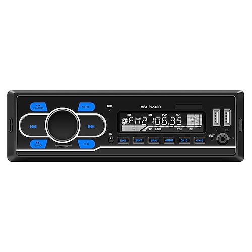 1-Din-DAB-12-V-Autoradio, Bluetooth/FM/USB/SD/AUX-IN, Stereoanlage mit AI-Stimme, bunte Lichter, eingebauter Auto-MP3-Player, D3300
