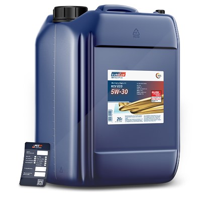 Eurolub 20 L WIV ECO SAE 5W/30 + Ölwechsel-Anhänger [Hersteller-Nr. 211020] Image