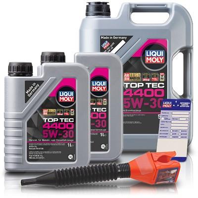 Liqui Moly 7 L Top Tec 4400 5W-30 + Ölwechsel-Anhänger + Einfülltrichter [Hersteller-Nr. 3751] Image