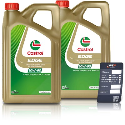 Castrol 10 L EDGE 10W-60 + Ölwechsel-Anhänger [Hersteller-Nr. 15F636] Image