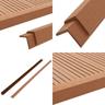 Cornière de terrasse 5 pcs wpc 170 cm Marron clair - cornière de terrasse - cornières de terrasse