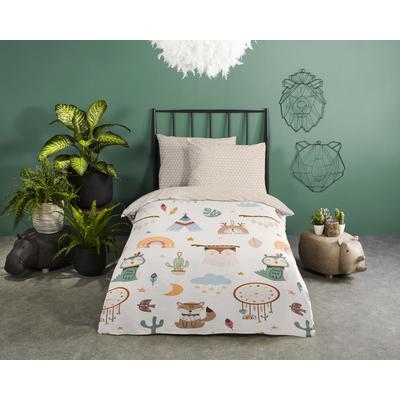Babybettwäsche GOOD MORNING "Remi", beige (sand), B/L: 120cm x 150cm, Renforcé, B/L: 70cm x 60cm, Renforcu00e9, Obermaterial: 100% Baumwolle, Bettwäsche, 100% Baumwolle, 120x150, Reißverschluss, Wendeoptik, Baby, Simple Sand Image