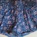 J. Crew Shorts | J.Crew Womens Floral Print Shorts Elastic Waistline Side Pockets Size Xs | Color: Blue/Purple | Size: Xs