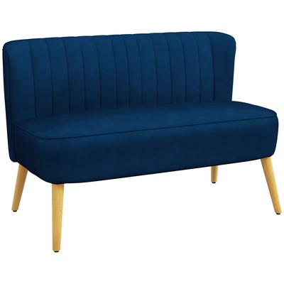Doppelsofa, Sitzmöbel, Loungesofa, Blau