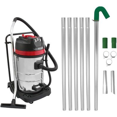 Maxblast - Dachrinnen Reinigung Set 80L Nass- Trockensauger & 7,2m Dachrinnen Saugstange 1,2m-7,2m Image