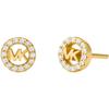 Paar Ohrstecker MICHAEL KORS "Schmuck Geschenk Silber 925 Ohrringe PREMIUM", gold (gelbgoldfarben, kristallweiß, kristallweiß), Ohrringe, Damen, Silber 925 (Sterlingsilber), mit Zirkonia (synth.)