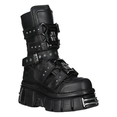 New Rock Goth Plateau-Lederstiefel-M-MET422-S1