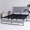 Metal Platform Bed Frame Bed Frame with Under Bed StorageMattress Foundation with Pocket Storage Headboard and FootboardHeavy Steel Slat SupportNo Box Spring Needed