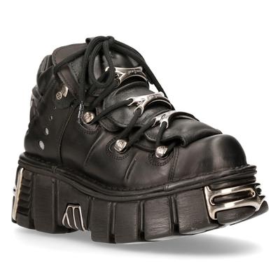 New Rock Schwarze Gothic-Stiefeletten-106-S1 Image
