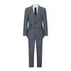 3-teiliger blauer Tweed-Karo-Vintage-Retro-Anzug für Jungen
