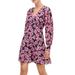 Kate Spade New York Dresses | Kate Spade New York Dress Size 4 Wallflower Floral Silk Chiffon Pink Black Mini | Color: Black/Pink | Size: 4