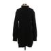 Rag & Bone Casual Dress - Sweater Dress Turtleneck Long Sleeve: Black Dresses - Women's Size X-Small