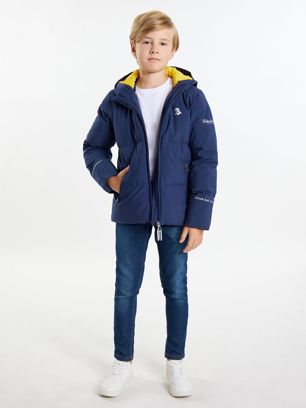 Schmuddelwedda Jungs Anorak + Tagesrucksack Jungen blau, 122 Image