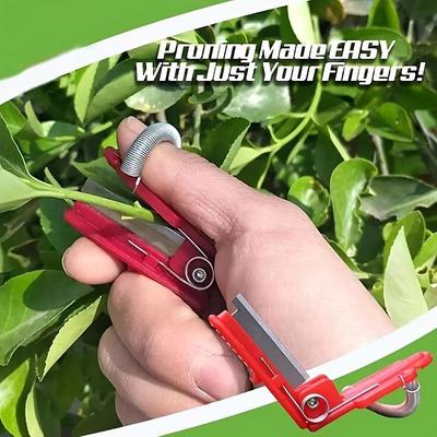 Multi-Functional Thumb Knife, Picking Magic Finger Knife, Tip Gardening Small Guillotine Knife, Picking Tea Playing Check To Remove Leaves Thumb Knife Used For Farm Garden Orchard Pinch Beard Knife Tool