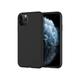 (Black) Case For Apple iPhone 13 Pro Max Plain Silicone Gel Phone Cover