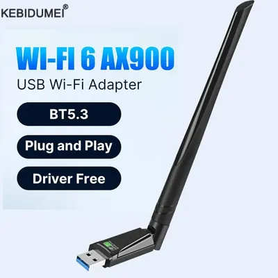 AX900 USB WiFi 6 Bluetooth 5.3 Adapter 2 in 1 Dongle Dual Band 2.4G&5GHz USB WiFi Network Wireless