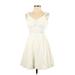 Lilly Pulitzer Casual Dress - Fit & Flare Sweetheart Sleeveless: Ivory Dresses - Women's Size 2