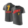 Basket Star OKC Thunder NO.7 SGA Holmgren Training Cotton t-shirt uomo t-shirt top Oversize manica