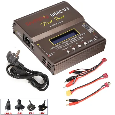 New 80W imax B6AC V3 Smart Digital Balance Charger For RC Helicopter Re-peak NiMH NiCD LiHV NiCd PB