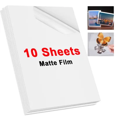 10Sheets Cold Laminating Film A4 Transparent Holographic foil Shiny Dot Star Broken Glass DIY