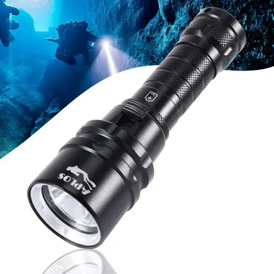 APLOS AP20 Dive Light, 2000 Lumens Scuba Diving Flashlight, IPX8 Waterproof Underwater Torch with