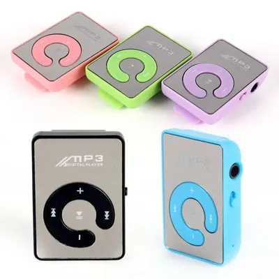 Mirror Surface Mini MP3 Player TF Supported Picnic Party Portable Plastic Music Playing Device Card