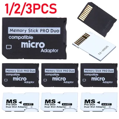 Mini Memory Stick Pro Duo Card Reader New Micro SD TF to MS Card Adapter Support Access 2GB Memory