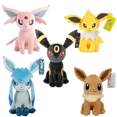 New Pokémon Plush Doll Ievee Family Moon Ievee Sun Ievee Kawaii Filled Pillow Children's Birthday