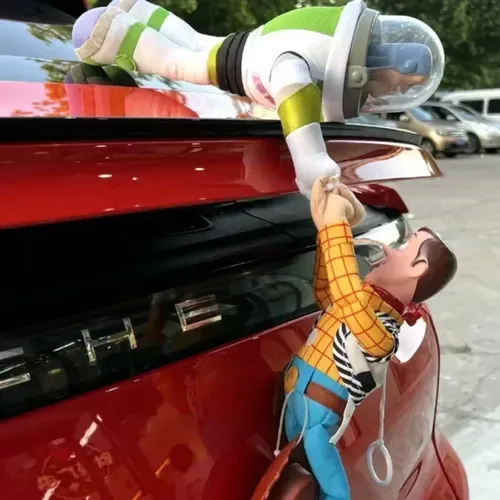 Spielzeug Geschichte Buzz Lightyear Rettung holzige Plüsch puppen Auto Auto Außen dekoration lustige