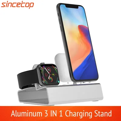 Lade Dock Station Ständer Halter Für AirPods IPad Air Mini Apple Uhr Für iWatch Für iPhone 14 13 12 11 X XR XS MAX 8 7Plus