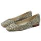 TOMS Women's Briella Loafer Flat, Fog Flocked Mini Cheetah, 4.5 UK