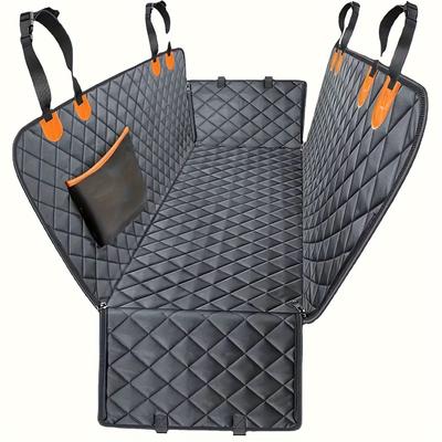 TEMU Dog Seat Cover Pet Car Seat Cover Pet Seat Hanging Bed Anti-scratch And Non-slip Durable Soft Pet Rear Seat Cover Suitable For Cars, Trucks And Suvs Image
