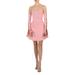 Light Amelie Crystal Embellished Cutout Mini Dress - Pink - Mach & Mach Dresses