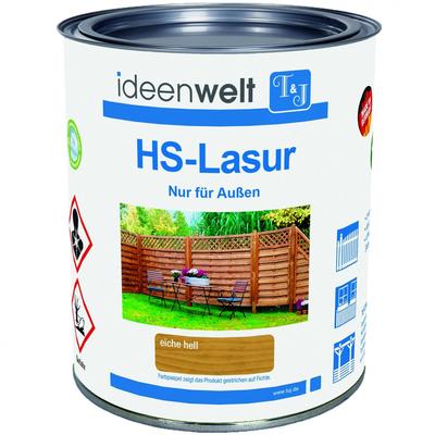 T&J HS Lasur Holzlasur für außen, 2,5 l, Eiche Hell Image