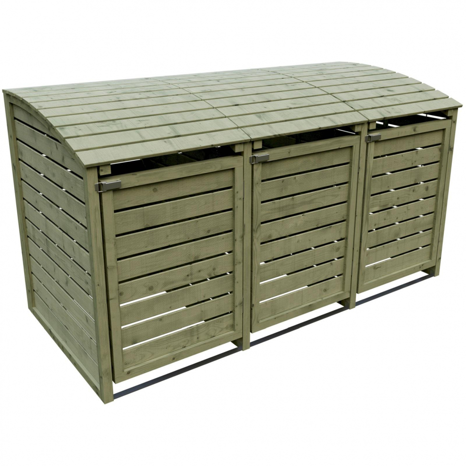 T&J HENRI Mülltonnenbox, 225x90x120 cm - 3-fach Image