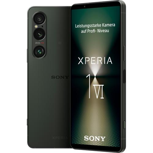 "SONY Smartphone ""Xperia 1 VI"" Mobiltelefone grün (khaki, grün) Smartphone Android"