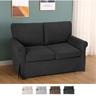 Epoque Modernes 2-Sitzer-Sofa im klassischen Design für Wohnzimmer aus Stoff Farbe: Grau