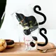 1pc 250ml kreative Katze Glas Kaffeetasse niedlichen Milch tee Saft Wasser Tasse mit Griff Home