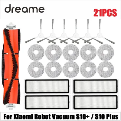 Kompatibel Für Xiaomi Roboter Vakuum S10 + / S10 Plus B105 Ersatzteile Wichtigsten Seite Pinsel Hepa-Filter Mopp Lappen tuch Zubehör Image